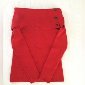 Red off the shoulder sweater - NWT. Fun but formal!